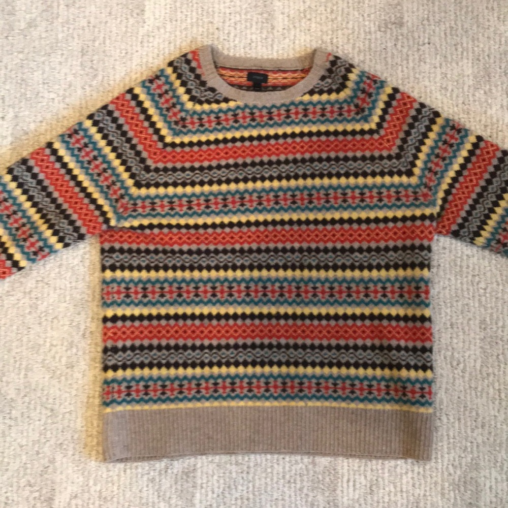 J crew patterned sweater